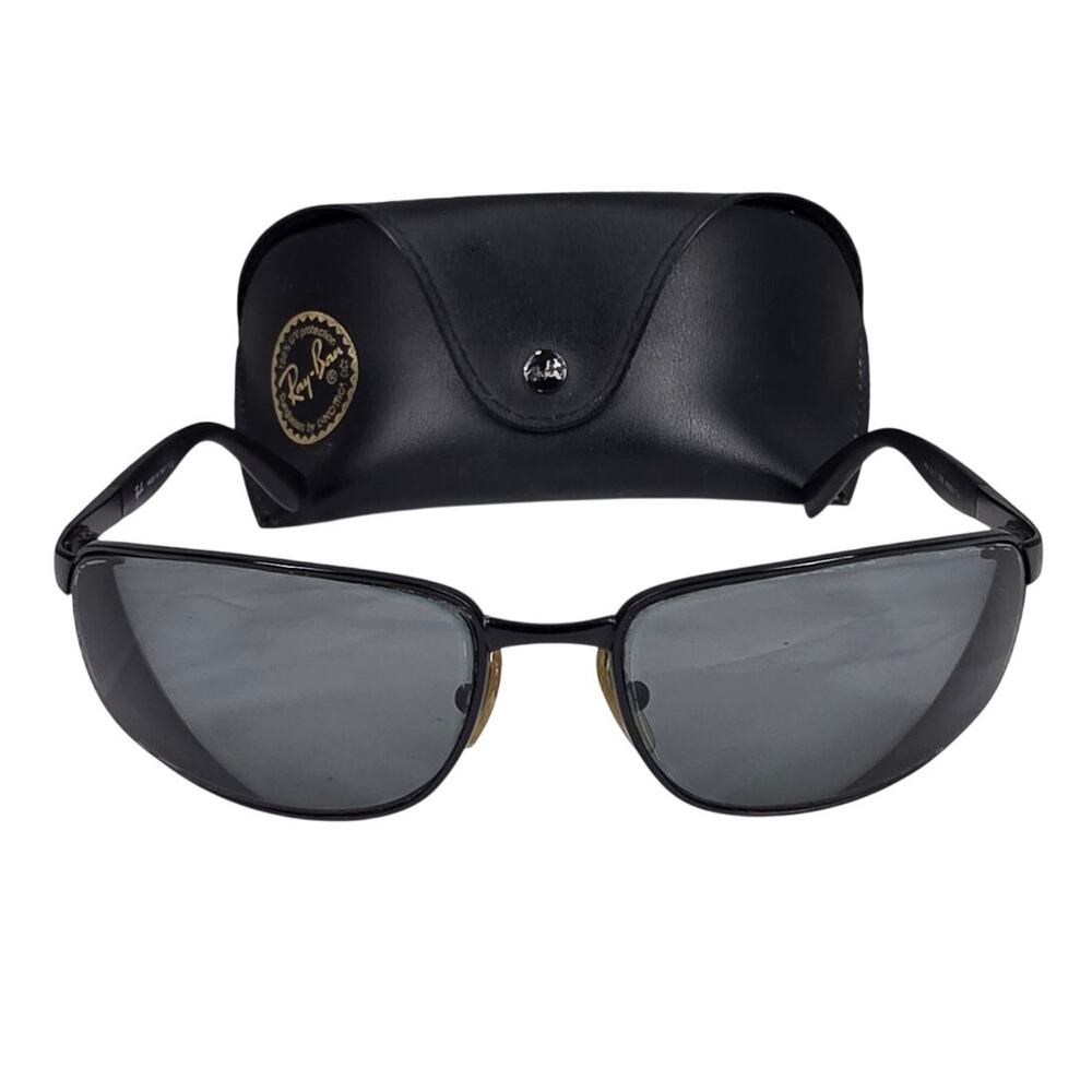 RAY-BAN RB3247 006 BLACK METAL SUNGLASSES 61MM MADE IN ITALY - RX LENS